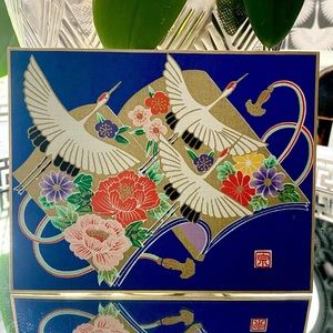 Vintage Asian Art bird motif